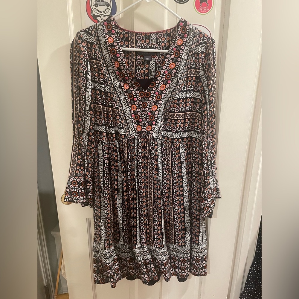 Beautiful embroidered Maeve tunic dress from Anthropologie